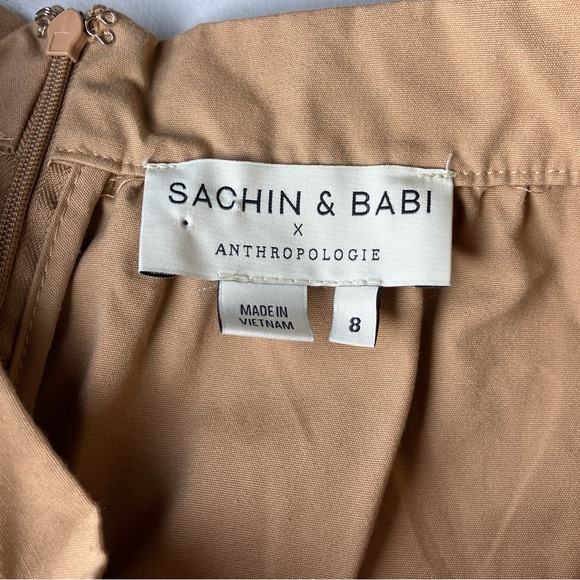 Sachin & Babi X Anthropologie Size 8 Maxi Skirt Waist Tie Jacquard Floral Used - Picture 12 of 14